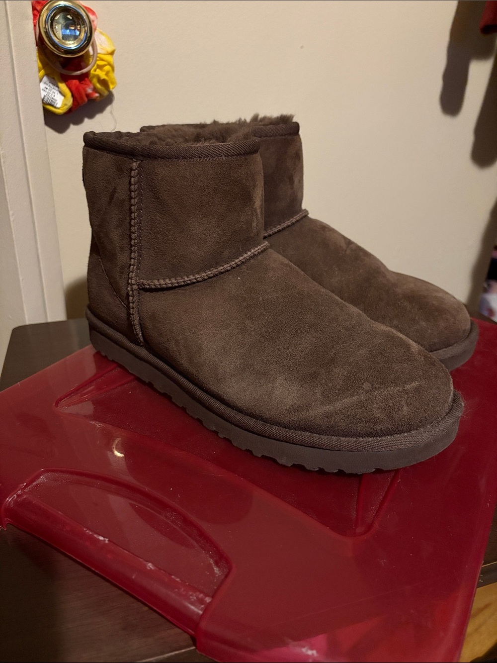Chocolate Brown Preloved UGGs Ankle Boots